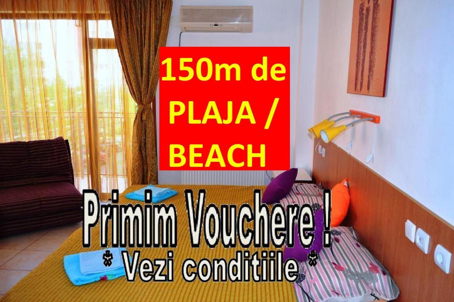 Garsoniere Victor Seaview Aer Conditionat Primim Carduri Vacanta 150 M De Plaja Reyna Beach Apartamento Constança Exterior foto